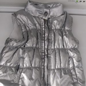 Metallic Sliver Vest